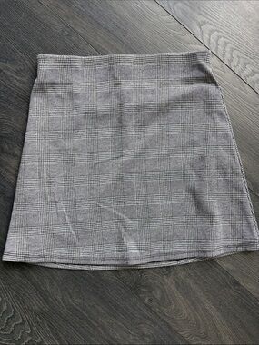 Studio Gray Plaid Mini Skirt